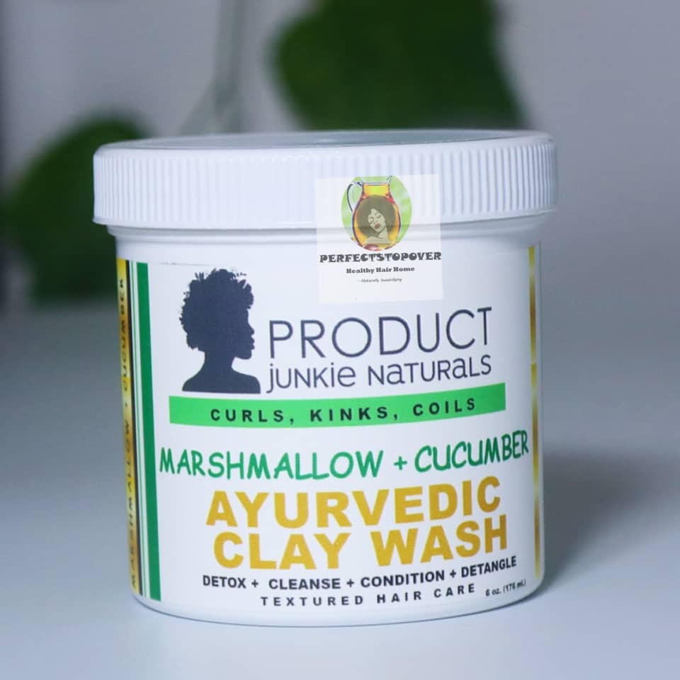 PRODUCT jUNKie NaTURaLS MARSHMALLOW+CUCUMBER AYUVERDIC CLAY WASH 