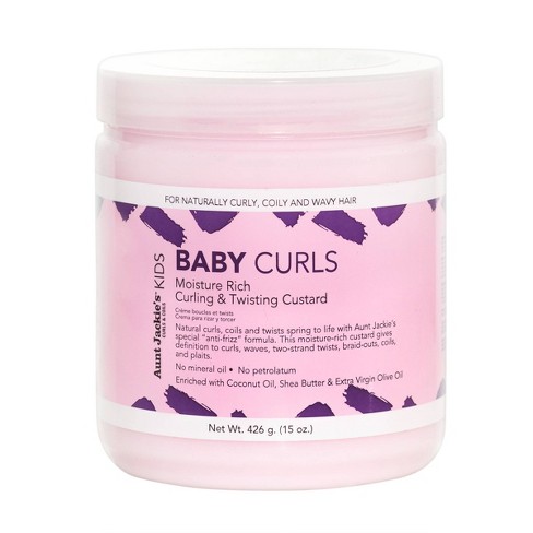 Aunt Jackie's curls & coils Kids BABY GIRL CURLS curling & twisting Custard (15 oz.)
