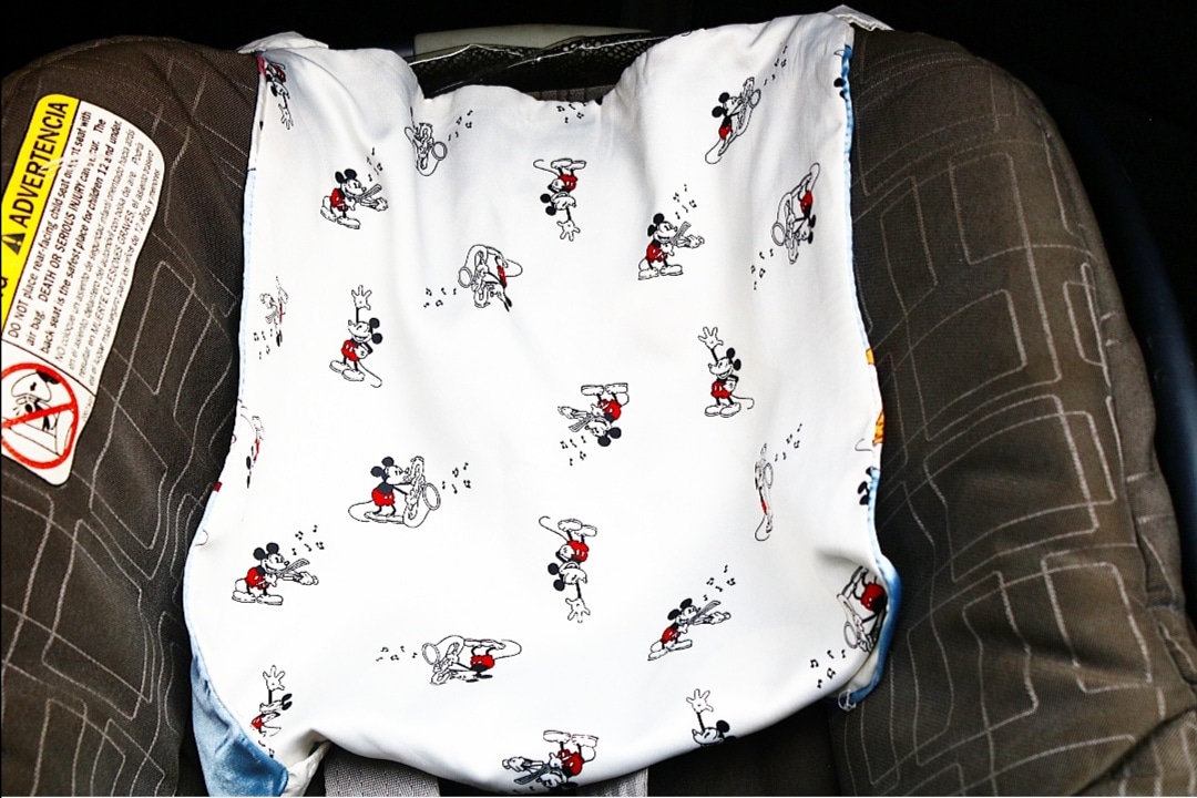 MICKEY BABY REVERSIBLE PROTECTIVE SATIN COVERS