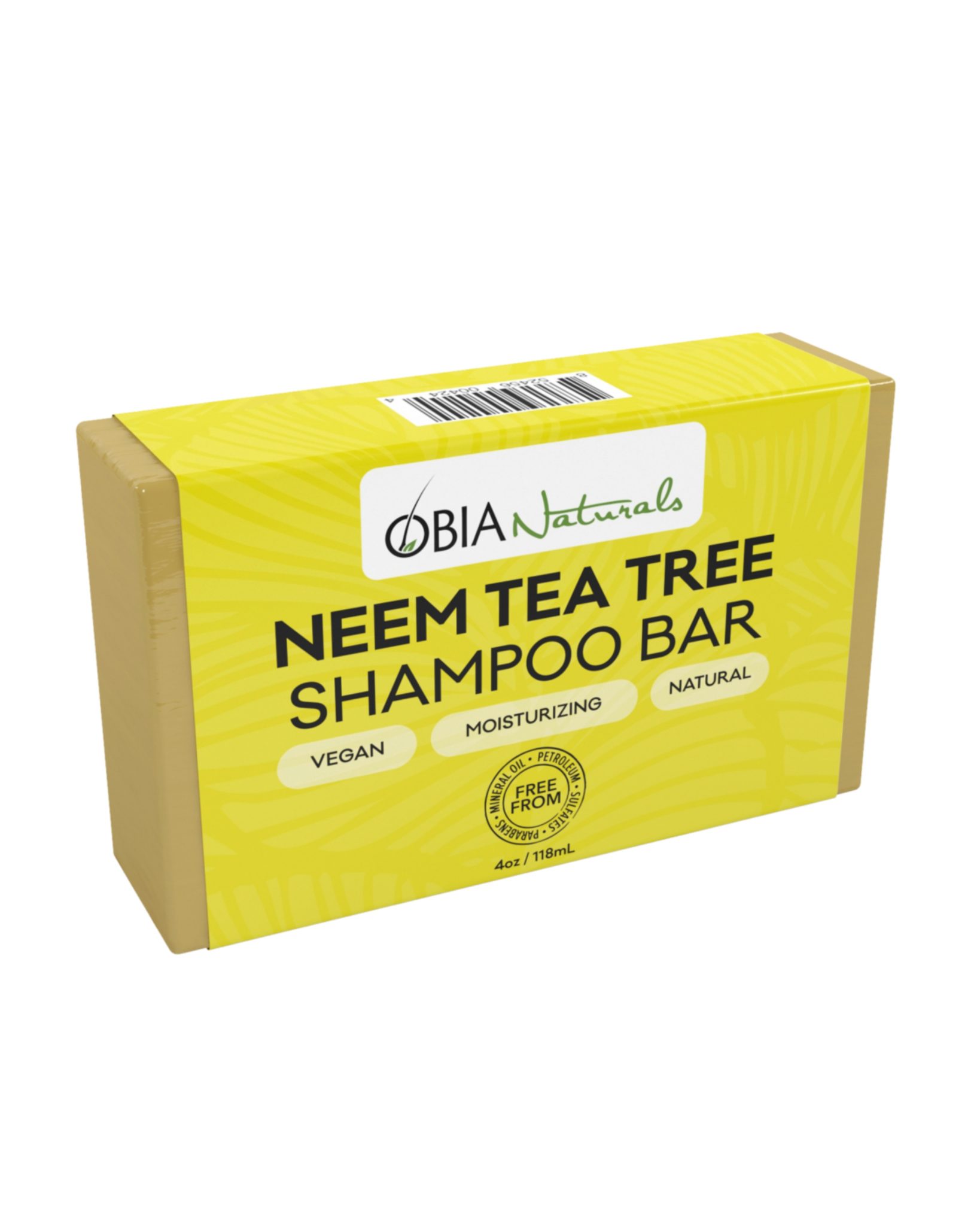 OBIA Naturals Neem Tea Tree Shampoo Bar 4Oz